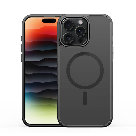 Black iPhone 16 Pro case with MagSafe compatibility