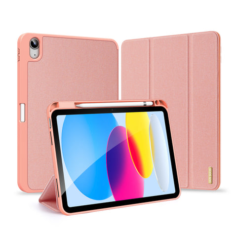 iPad 10th / 11th Gen Case – Pink Protective Cover with Pencil Slot & Foldable Stand