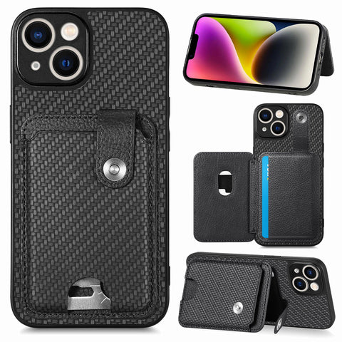 iPhone 14 Plus Phone Case with RFID Blocking Card Holder - Easy Gadgets