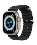 Black Sports Apple Watch Band for all Apple Watch Series.