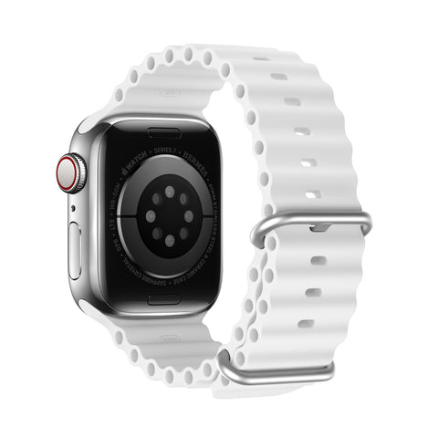 Durable silicone Apple Watch strap for sports and water activities