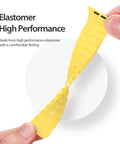 Waterproof and durable yellow Apple Watch strap for active lifestyles.