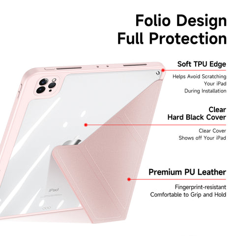 iPad Air 13-inch (2024) Smart Cover with Apple Pencil Holder - Pink