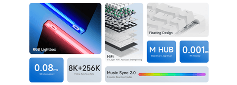 MCHOSE Ace 68 Air Hall Effect Magnetic Switch Gaming Keyboard