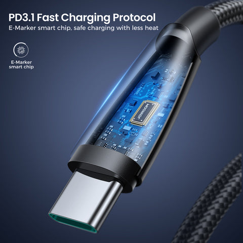 JOYROOM USB-C to USB-C 240W Fast Charging Data Cable 1.2M