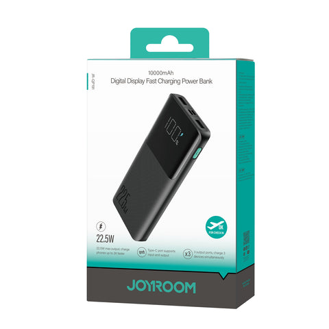 10000mAh 22.5W Fast Charging Power Bank with LCD Display - JOYROOM