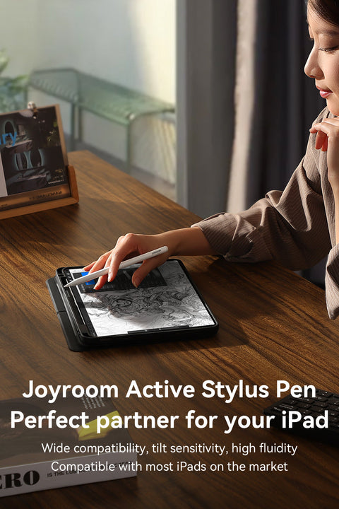 Fast-Charging Active Stylus Pen with Palm Rejection for iPad