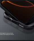 iPhone 16 Pro case featuring sliding cover for lens protection.