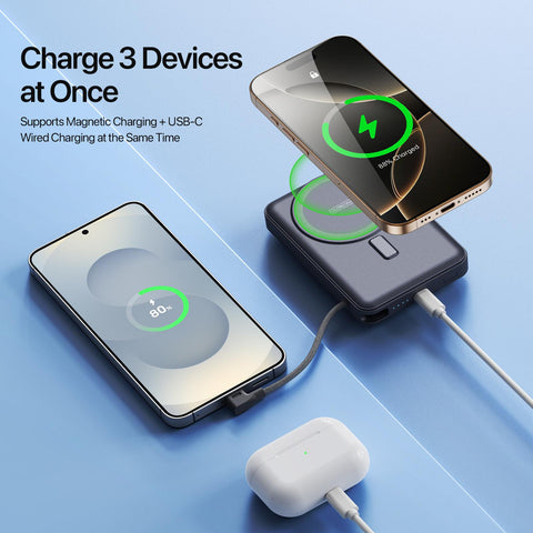 10,000 mAh Magnetic Power Bank with Kickstand - DUZZONA