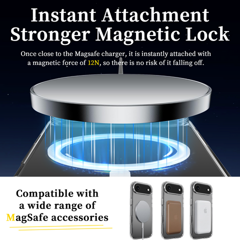 iPhone Air Clear MagSafe Shockproof Case with Scratch-Resistant Back