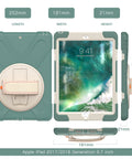 The bets case for iPad 5th/6th gen, 9.7-inch, green colours. 