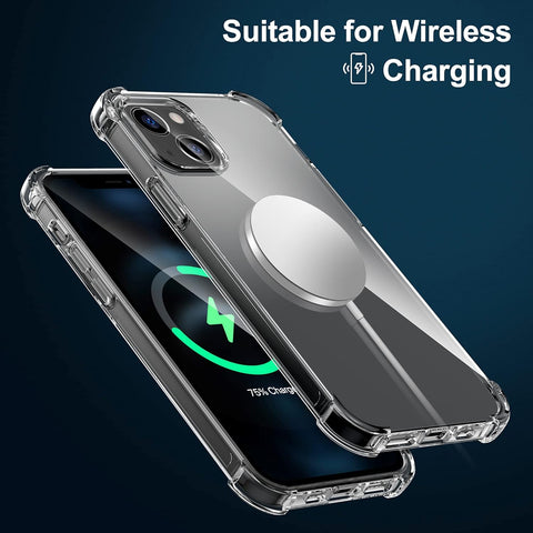 Sleek iPhone 15 case with wireless charging support.