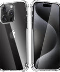 Clear TPU Case for iPhone 15 Pro Max with shock protection.