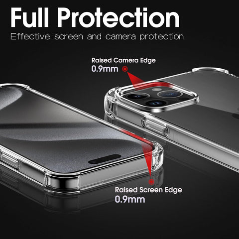 Sleek iPhone 15 Pro Max case with wireless charging support.