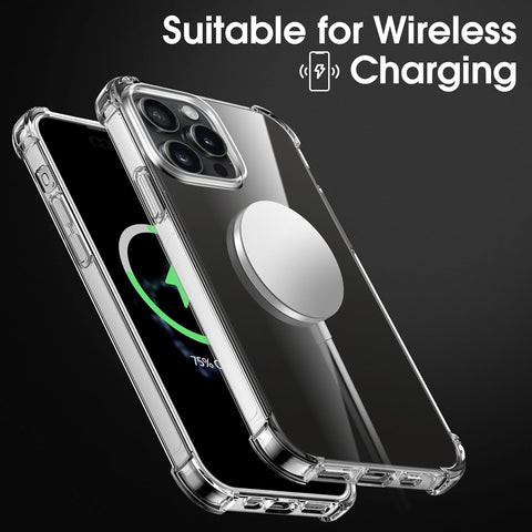 TPU Phone Case for iPhone 15 Pro Max - wireless charging compatible