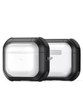 Clear AirPods 3 case with black trim.