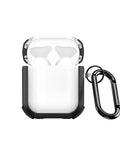 Durable AirPods 1/2 case with ring attachment.