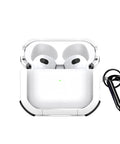 Clear AirPods 3 case white with scratch protection
