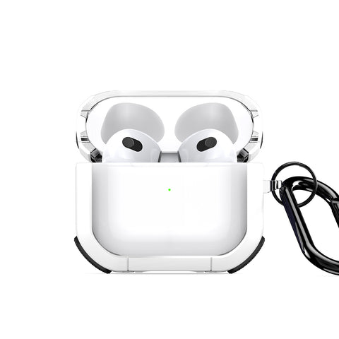 Clear AirPods 3 case white with scratch protection
