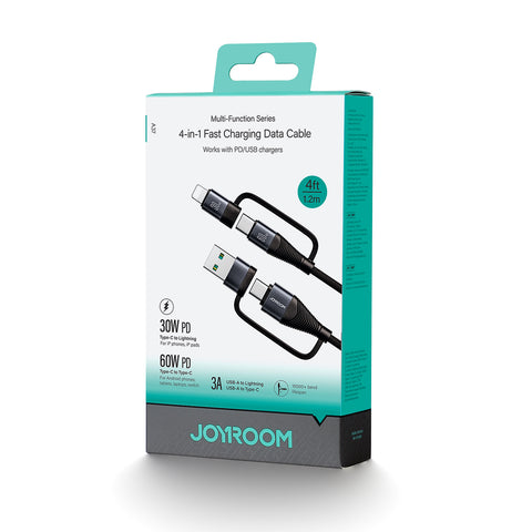 JOYROOM 60W 4-in-1 Fast Charging Data Cable 1.2M