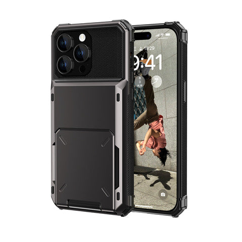 iPhone 14 Pro Max Case with Flip Card Holder