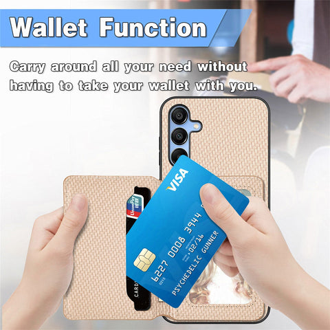 Samsung Galaxy A05S Phone Case with RFID Blocking Magnetic Card Holder