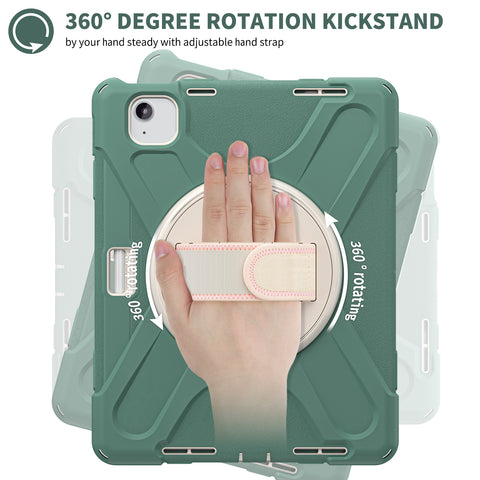 360-degree rotating stand offers hands-free viewing for iPad Air 6th generation 11-inch case