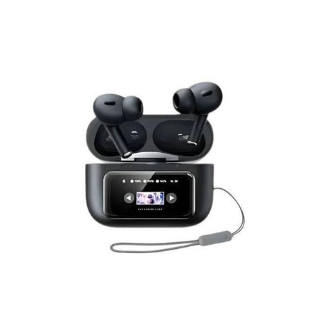 Bluetooth ANC Earbuds with LCD Touch Case – Noise Cancelling