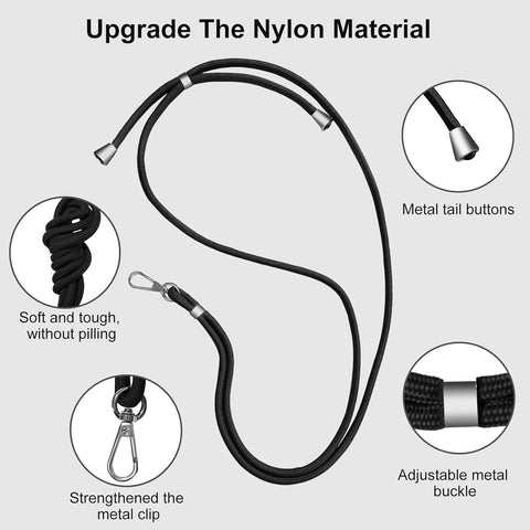 Purple Premium Phone Lanyard – Universal Case-Friendly Strap