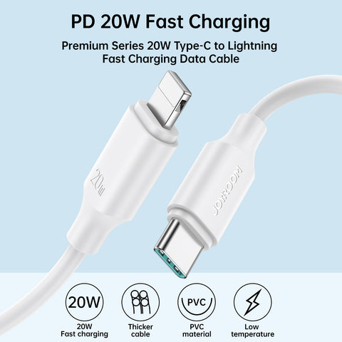 JOYROOM 20W USB-C to Lightning Fast Charging Cable 1 Meter