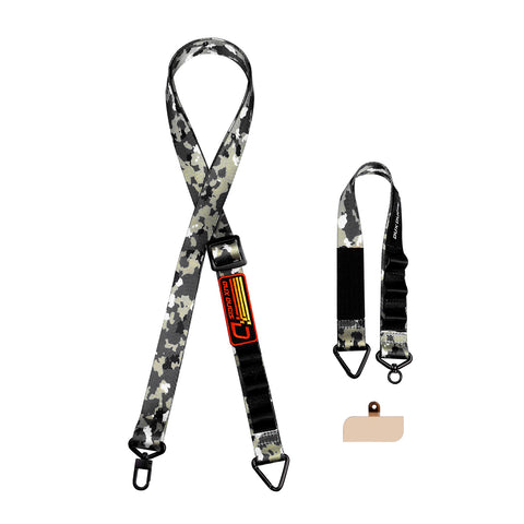 2-in-1 Outdoor Phone Lanyard - Camo Green