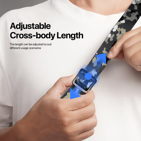 2-in-1 Outdoor Phone Lanyard - Camo Green