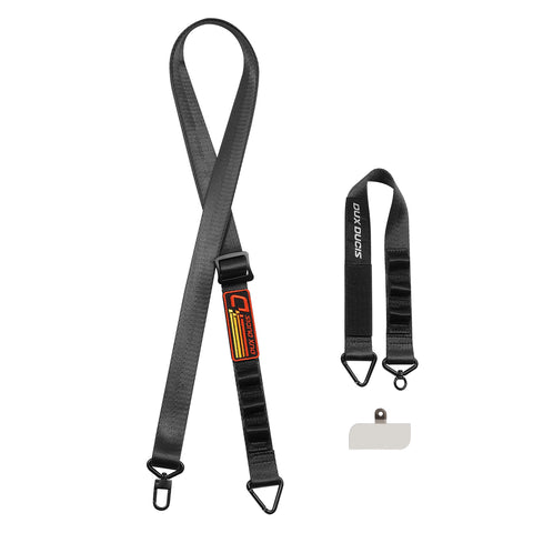 2-in-1 Outdoor Phone Lanyard - Black