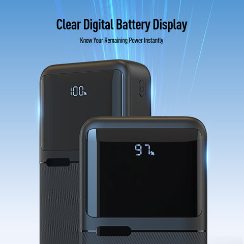 20K mAh Power Bank with Built-in Cables for iPhone, Samsung & More - ELEKFONE