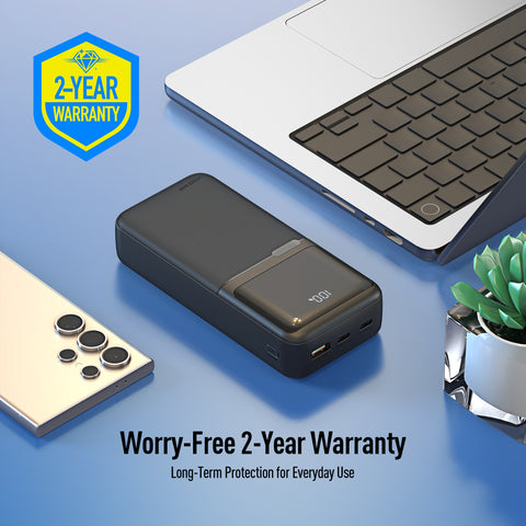 20K mAh Power Bank with Built-in Cables for iPhone, Samsung & More - ELEKFONE