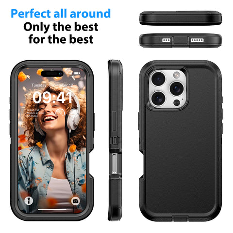 Scratch-resistant phone case for iPhone 16 Pro Max.