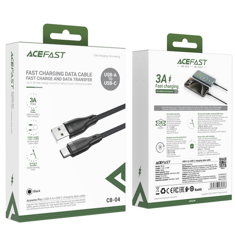 ACEFAST Premium USB-A to USB-C Charging Cable 3A