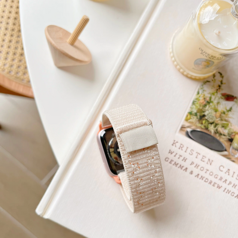 Nylon Apple Watch Strap - Starlight