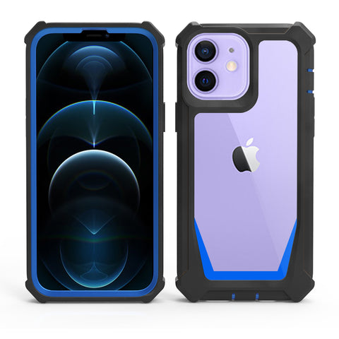 iPhone 15 Rugged Phone Case with Raised Front Bezel and Back Cover