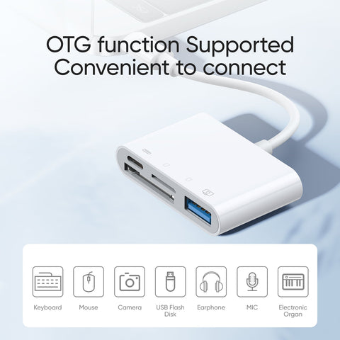 4-in-1 Lightning Card Reader for iPhone/iPad