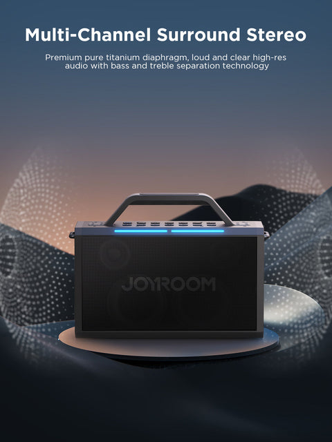 Premium Wireless Speaker with Dual Mic - Karaoke Speaker