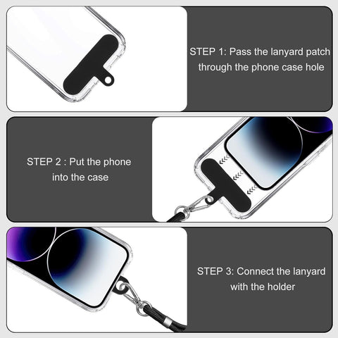 Purple Premium Phone Lanyard – Universal Case-Friendly Strap