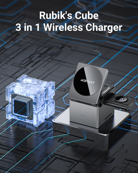 3-in-1 MagSafe Foldable Wireless Charging Station