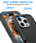 iPhone 16 Pro Max case with raised edges for camera protection.