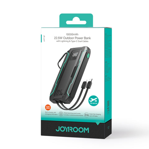 JOYROOM Outdoor Series Power Bank with Built-in Cables 22.5W 10000mAh