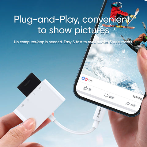 4-in-1 Lightning Card Reader for iPhone/iPad