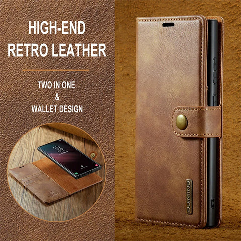 PU leather wallet case for Samsung S22 Ultra with cash pocket