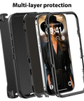 Durable iPhone 16 Plus case offering drop resistance.