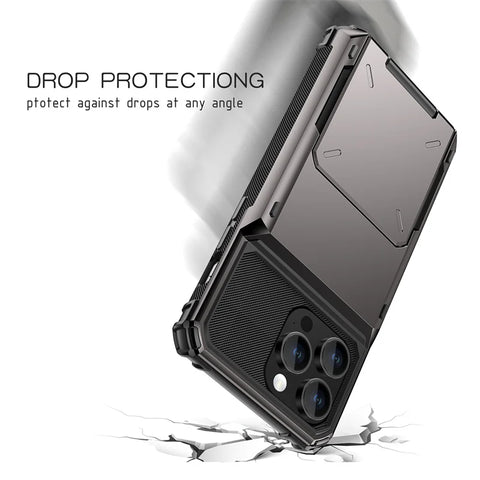 iPhone 14 Pro Case with Flip Card Holder