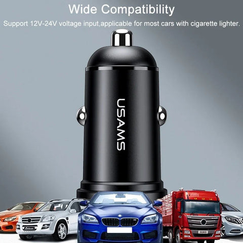 2.4A Dual Device Car Charging Adapter